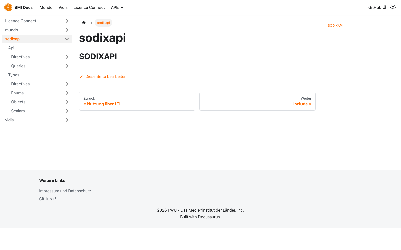 FWU BMI Docs showcase screenshot